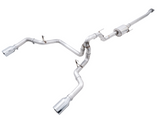 AWE 0FG Dual Split Rear Exhaust for '21+ Ford F-150 - 5" Chrome Silver Tips (3015-32105)