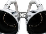 AWE Track Edition Axleback Exhaust for C7 Corvette Stingray / Z51 / Grand Sport / Z06 / ZR1 -- Chrome Silver Tips (includes AWE AFM valve simulators) (3020-42073)
