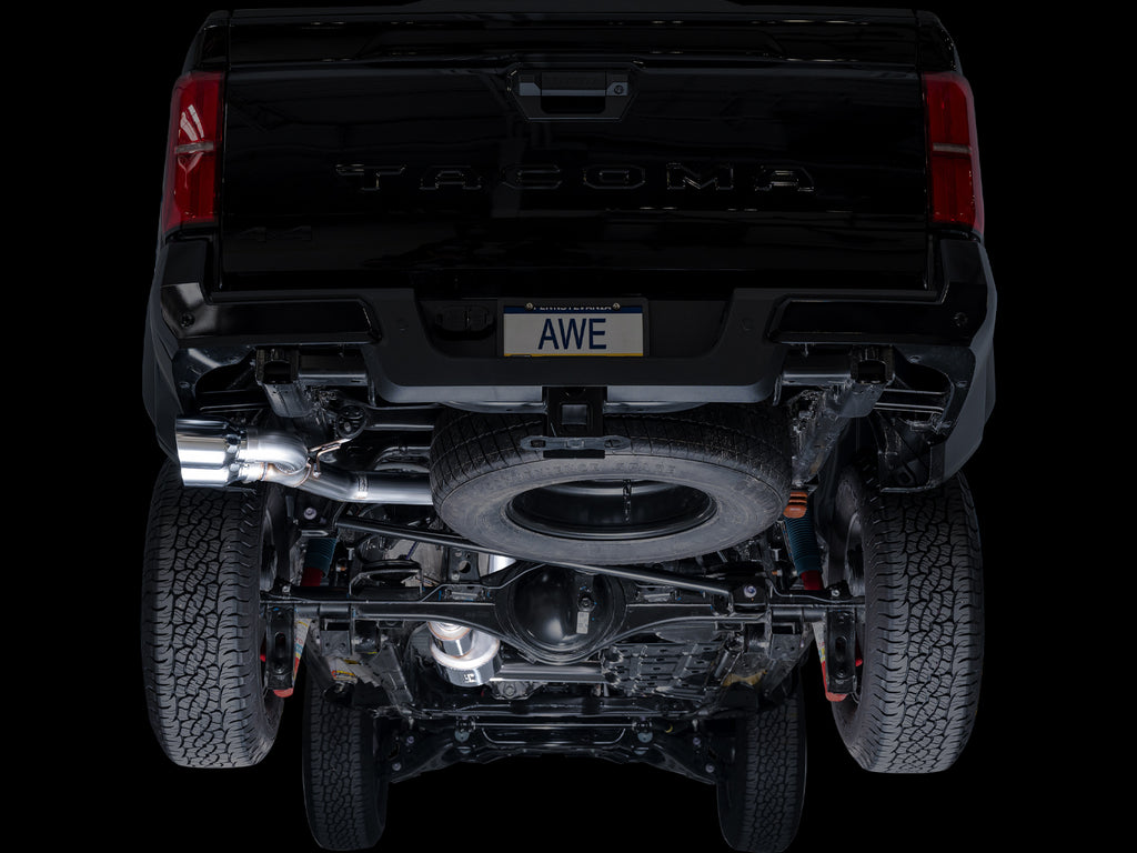 AWE Tuning Exhaust for 4th Gen Toyota Tacoma Dual Diamond Black Tips (3015-33254)