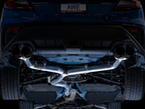 AWE Track Edition Exhaust for VB Subaru WRX - Diamond Black Tips (SKU: 3020-43979)
