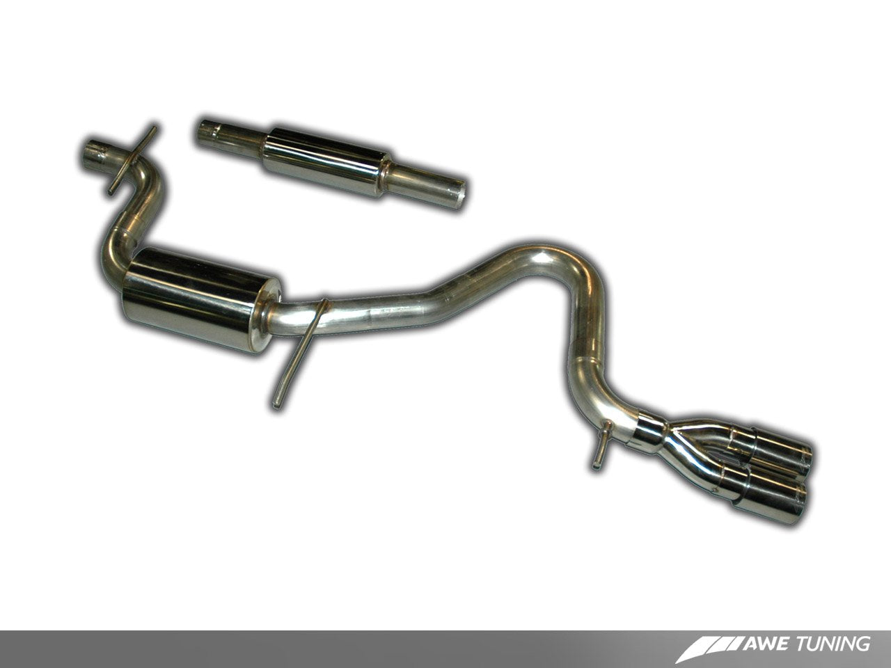 AWE Performance Cat-back Exhaust for Golf / Rabbit 2.5L - Chrome Tips
