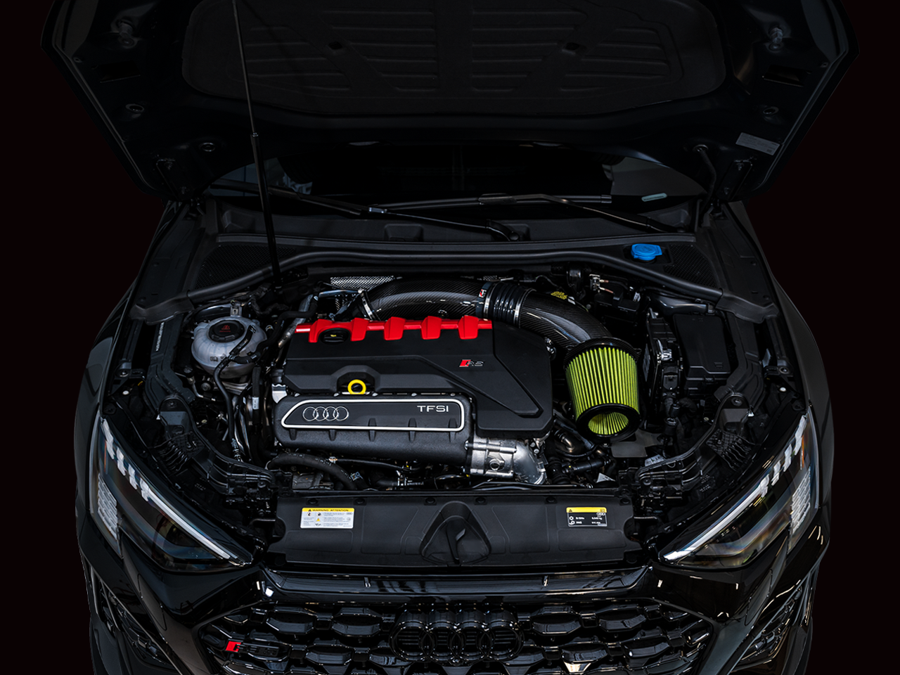AWE 4.5" S-FLO Open Carbon Intake System for Audi 8V / Mk3 2.5T (2660-15048)