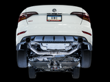 AWE Track Edition Exhaust - Resonated - for MK7 Jetta GLI w/ High Flow Downpipe (not included) - Chrome Silver Tips (3015-22068)