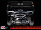AWE Tread Edition Catback Single-Side Exhaust for Jeep JT 3.6L - Diamond Black Tip (3015-23103)
