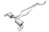AWE Resonated Touring Edition Exhaust for A90 Supra - 5" Chrome Silver Tips (3015-32118)