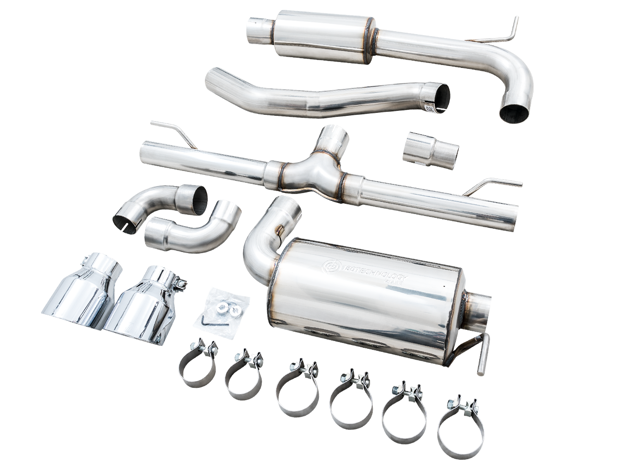 AWE Touring Edition Exhaust for VW MK8 GTI - Chrome Silver Tips (3015-32658)