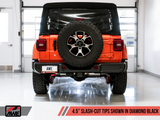 AWE Tread Edition Axleback Dual Exhaust for Jeep JL/JLU 3.6L/2.0T - Diamond Black Tips (3015-33001)