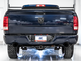 AWE 0FG Dual Rear Exit Catback Exhaust for 4th Gen RAM 1500 5.7L (with bumper cutouts) - Diamond Black Tips (3015-33004)
