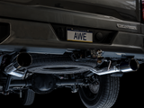 AWE 0FG Catback Split Rear Exit Exhaust for 4th Gen Silverado/Sierra 1500 5.3L (Flat Bumper) - Dual Diamond Black Tips (3015-33206)