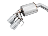 AWE Touring Edition Cat-back Exhaust for the 2018+ Mustang GT - Quad Chrome Silver Tips (3015-42102)