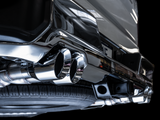 AWE 0FG Catback Split Rear Exit Exhaust for 4th Gen Silverado/Sierra 1500 5.3L (With Bumper Cutouts) - Quad Chrome Silver Tips (3015-42201)