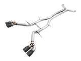 AWE Track Edition Cat-back Exhaust for Gen6 Camaro SS / ZL1 - Resonated - Diamond Black Tips (Quad Outlet) (3015-43112)
