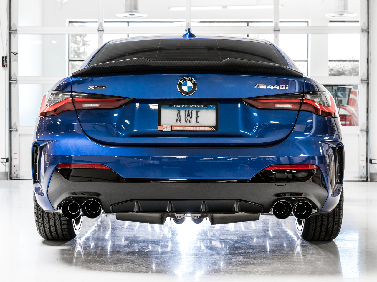 AWE Non-Resonated Touring Edition Exhaust for G2X M340i / M440i - Diamond Black Tips (3015-43156)