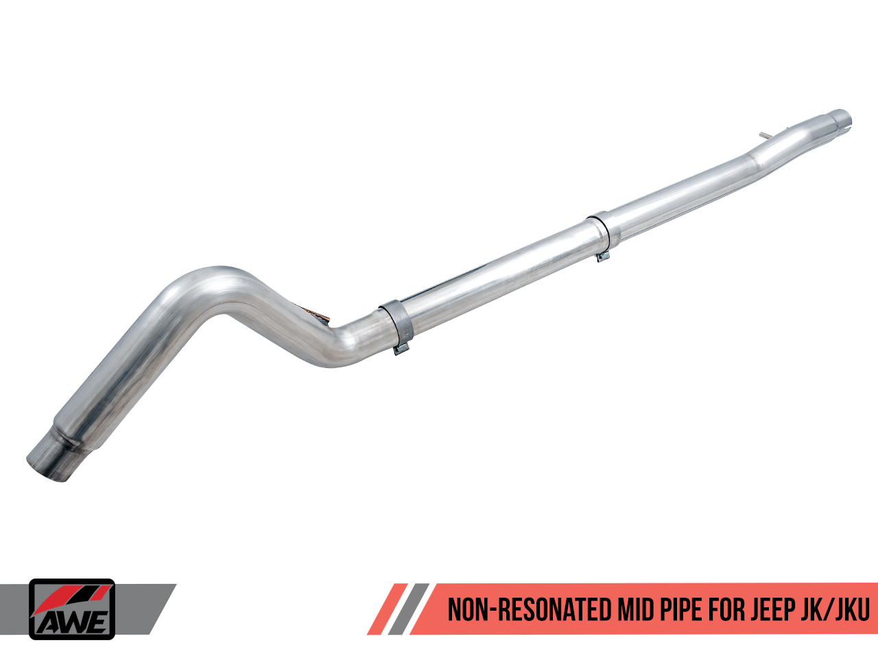 AWE Non-Resonated Mid Pipe for Jeep JK/JKU 3.6L (3020-11005)