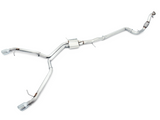 AWE Track Edition Exhaust for B9 A5, Dual Outlet - Chrome Silver Tips (includes DP) (3020-32032)