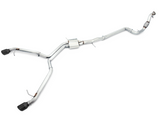 AWE Track Edition Exhaust for B9 A5, Dual Outlet - Diamond Black Tips (includes DP) (3020-33034)