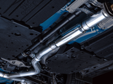 AWE Track Edition Exhaust for VB Subaru WRX - Chrome Silver Tips (SKU: 3020-42979)