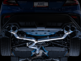 AWE Track Edition Exhaust for VB Subaru WRX - Chrome Silver Tips (SKU: 3020-42979)