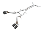 AWE Track Edition Cat-back Exhaust for Gen6 Camaro SS / ZL1 - Non-Resonated - Diamond Black Tips (Quad Outlet) (3020-43074)