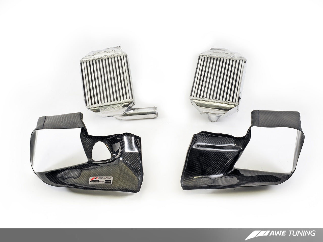 AWE Performance Intercooler Kit for Audi 2.7T - with Carbon Fiber Shrouds