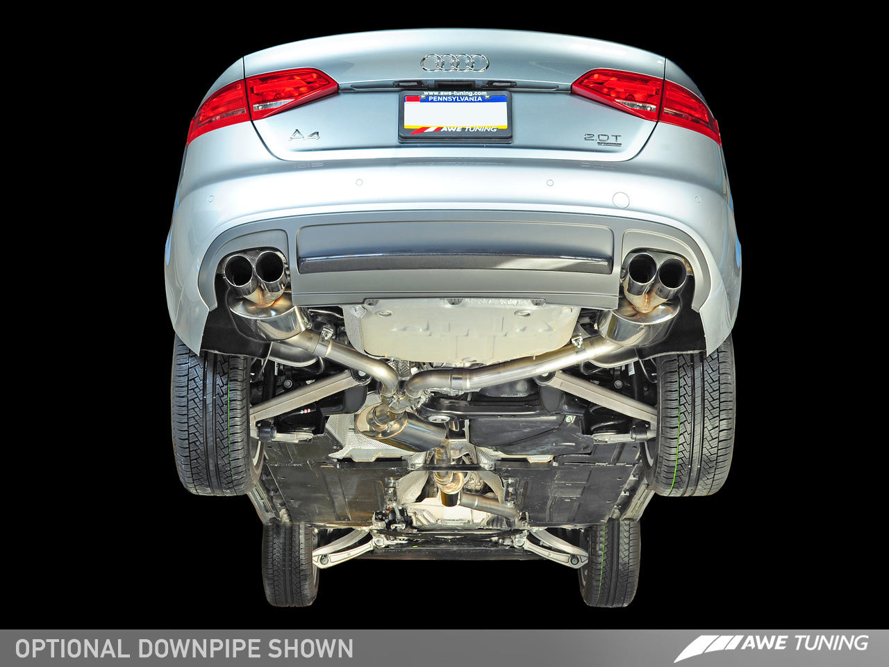 AWE Touring Edition Exhaust and Downpipe Systems for B8/B8.5 A4