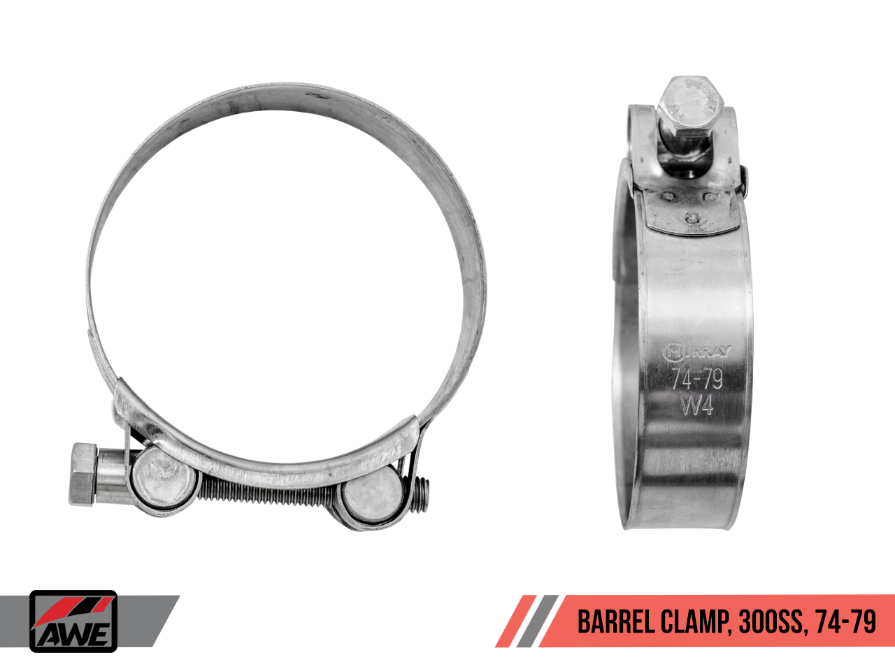 AWE 3.0" Barrel Clamp, Stainless