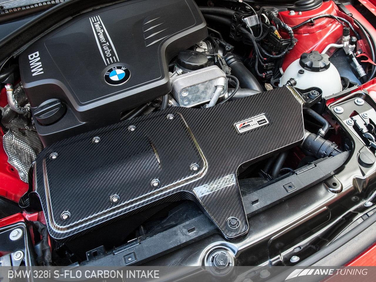 AWE S-FLO Carbon Intake for BMW F30 328i - AWE